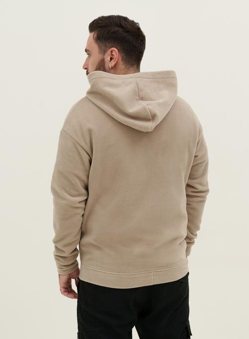 Warm Hoodie Oversize Polar Beige