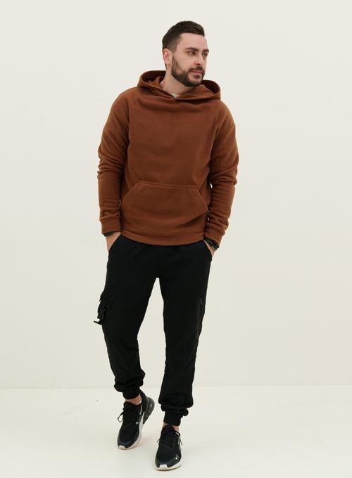Warm Hoodie Oversize Polar Brown