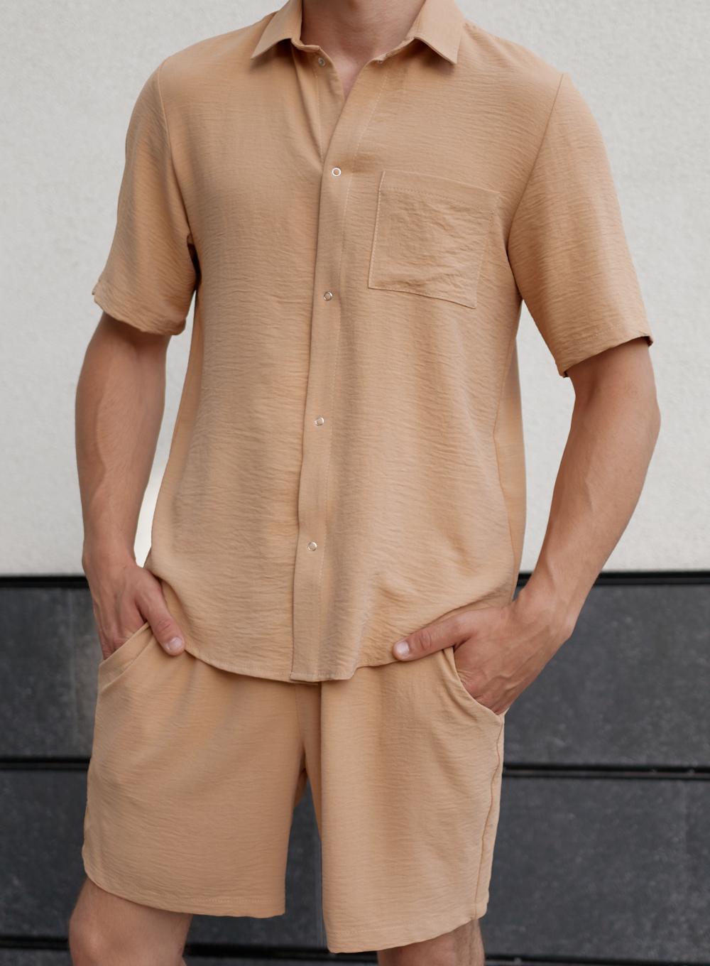 Summer suit American flax Sand