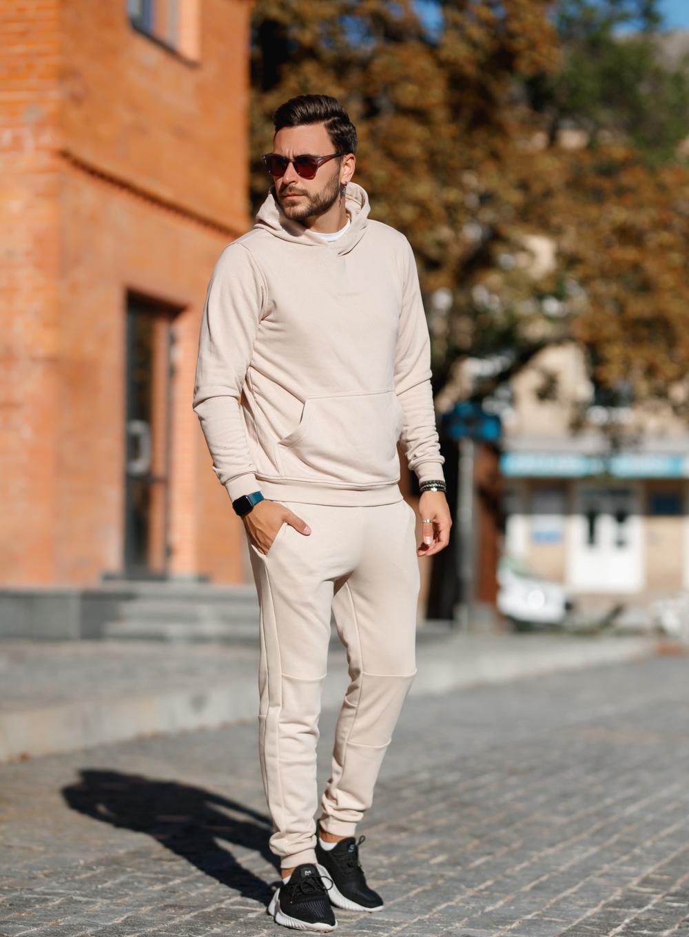 Hoodie Head French Beige