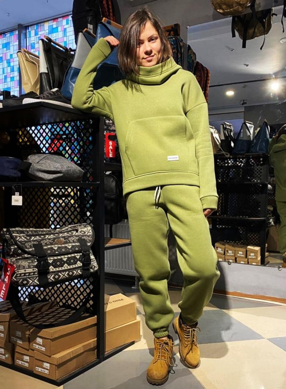 Warm hoodie Phoenix Olive