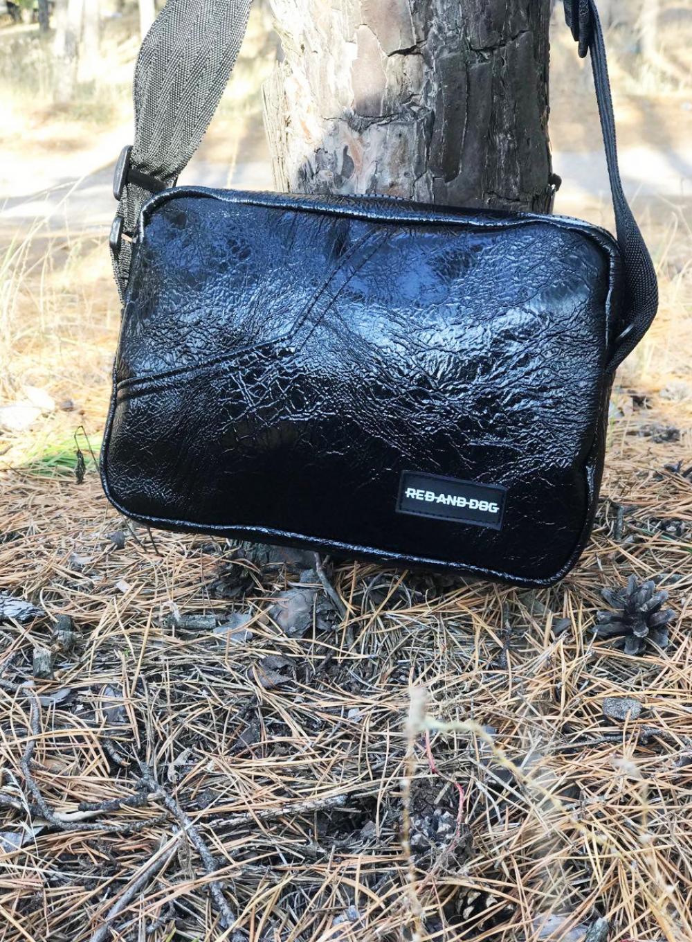 Shoulder bag Newton Leatherette Black Bright