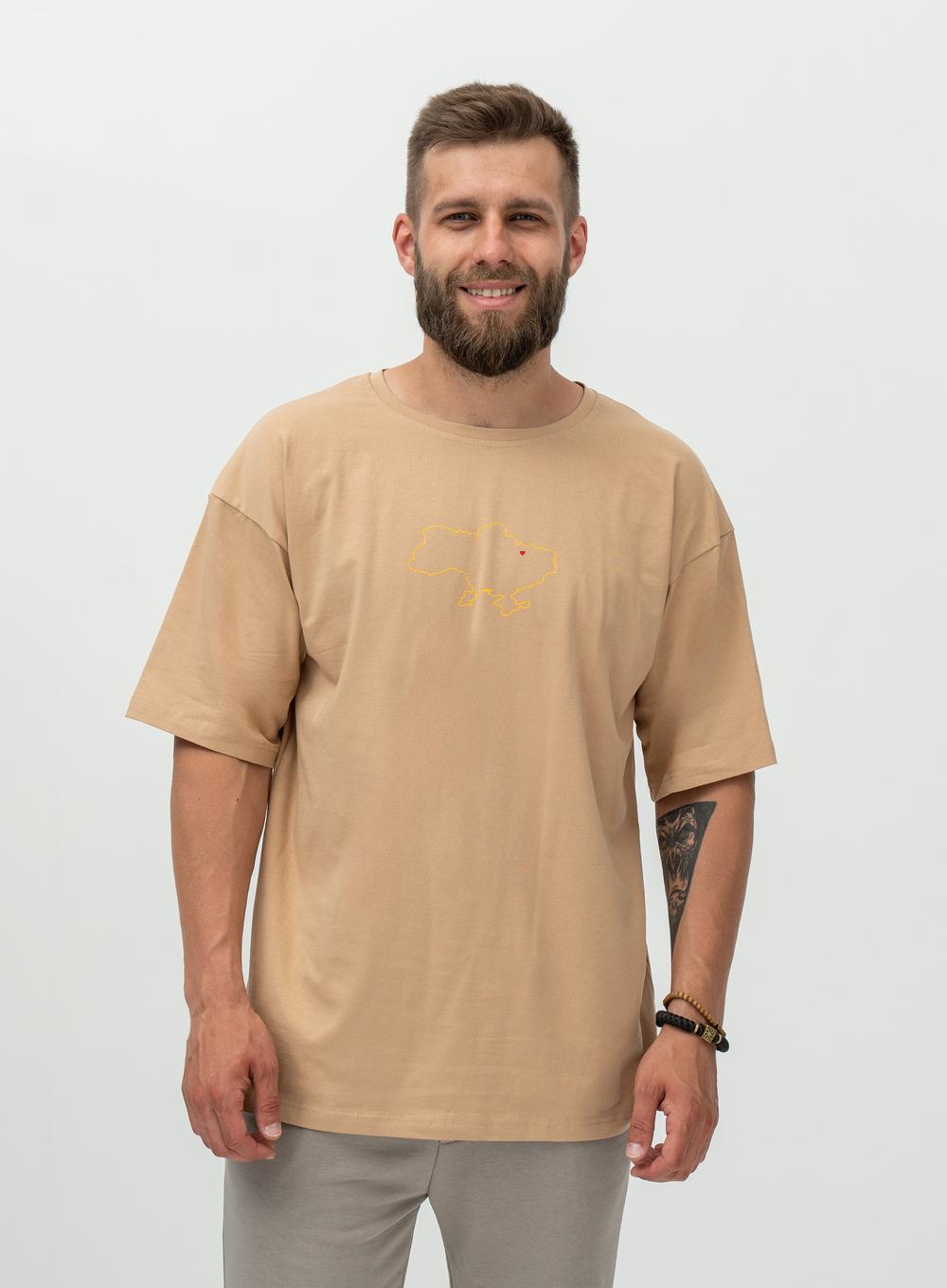 Футболка Oversize From Kharkiv with love Beige