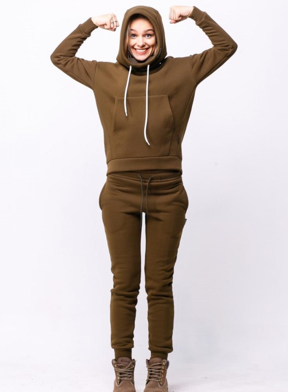 Warm hoodie Phoenix Khaki