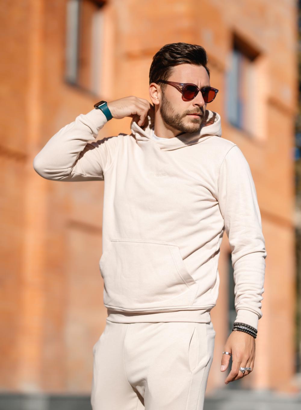 Hoodie Head French Beige