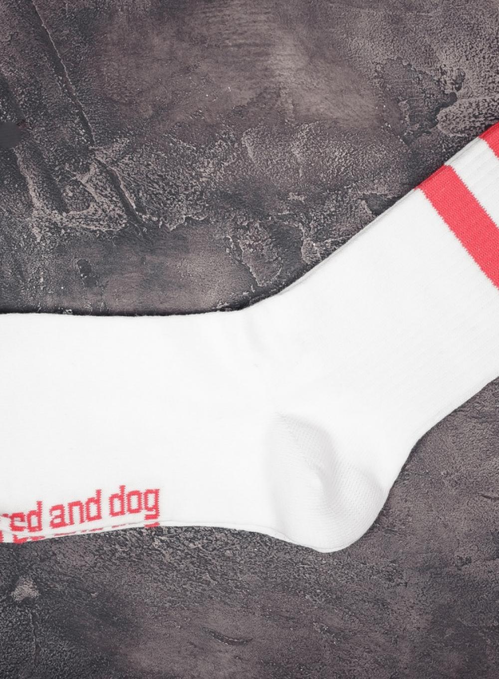 Sports socks Stripe Wht\Red