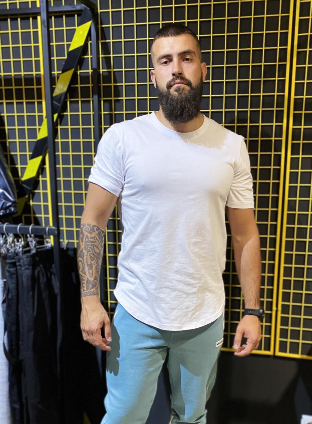  T-shirt Long White