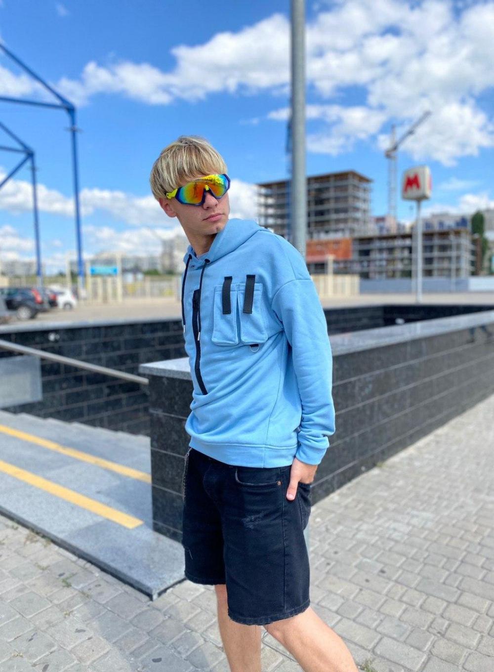 Балахон Oversize Pocket Blue