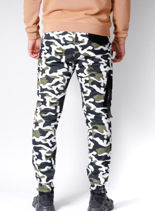 Warm Cargo Pants Snap Camo