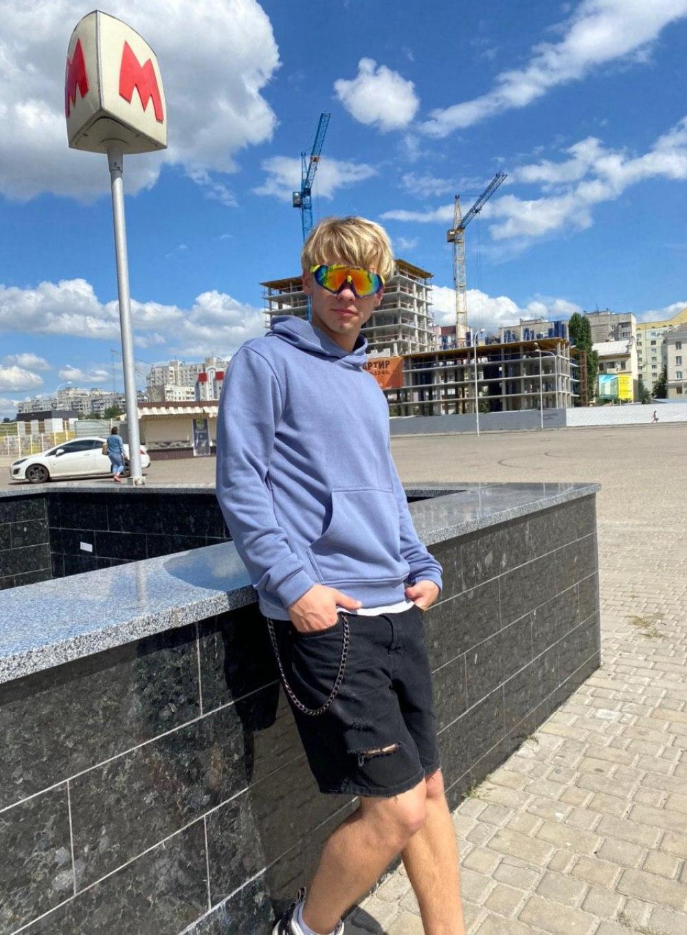 Hoodie Head French Azure