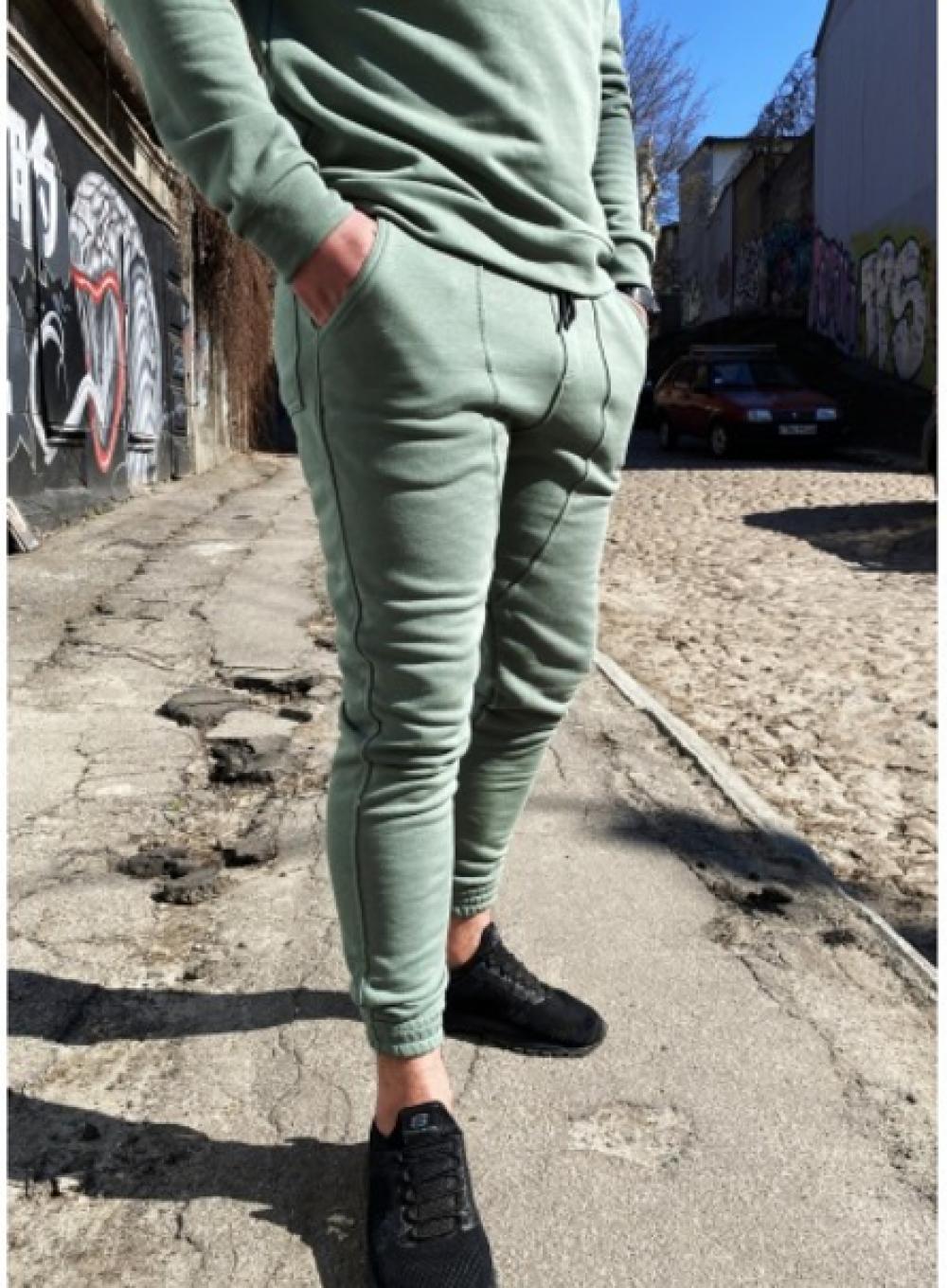 Sports trousers Pou Asparagus