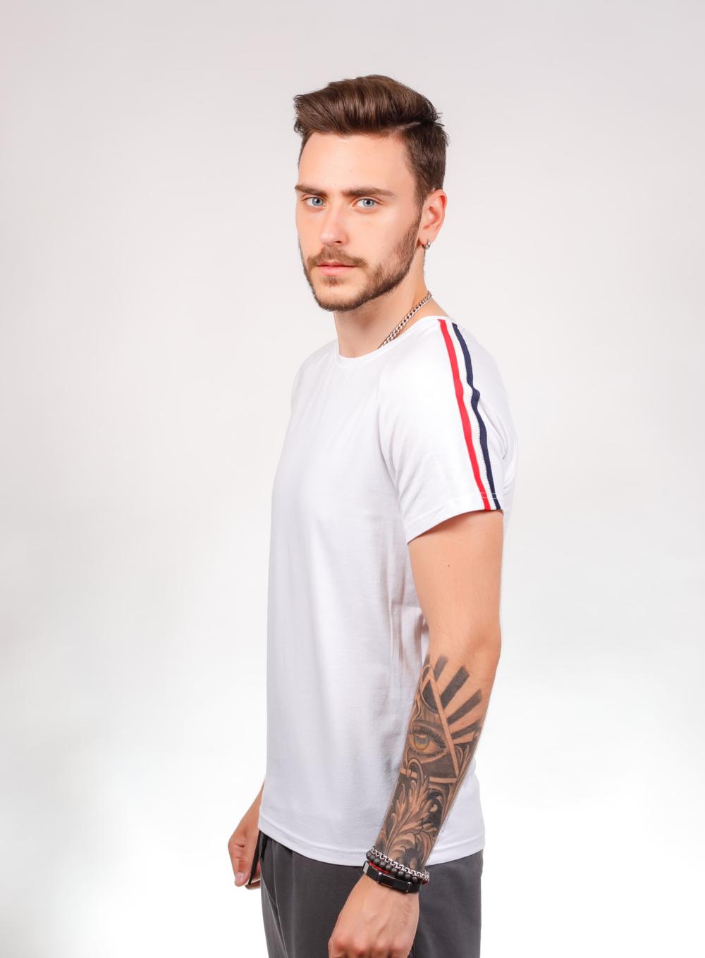 T-shirt Tars Shoulder Fra White
