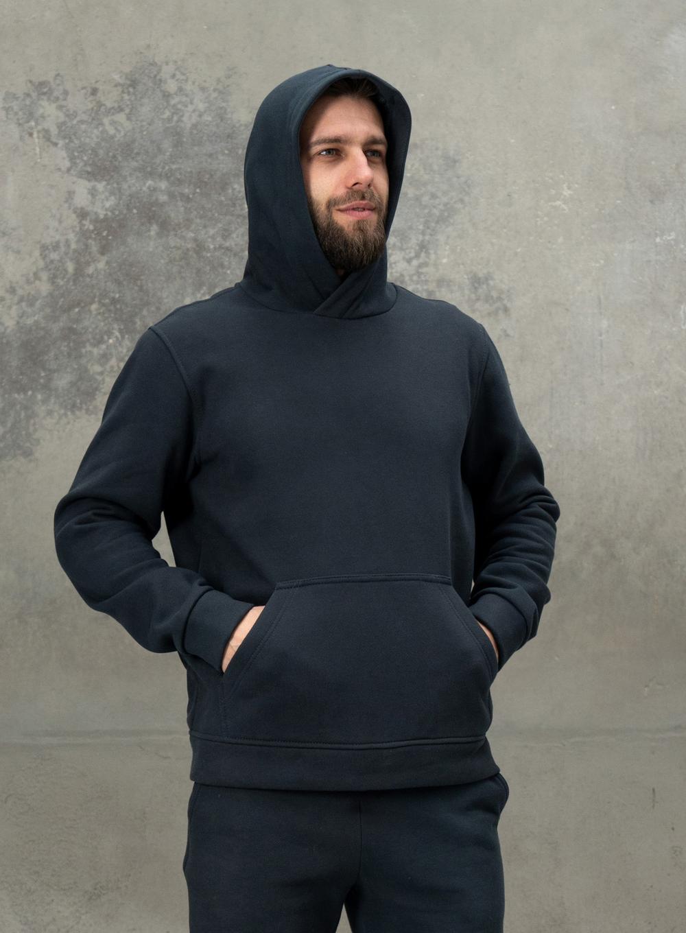 Warm hoodie Hood Lacoste Anthracite