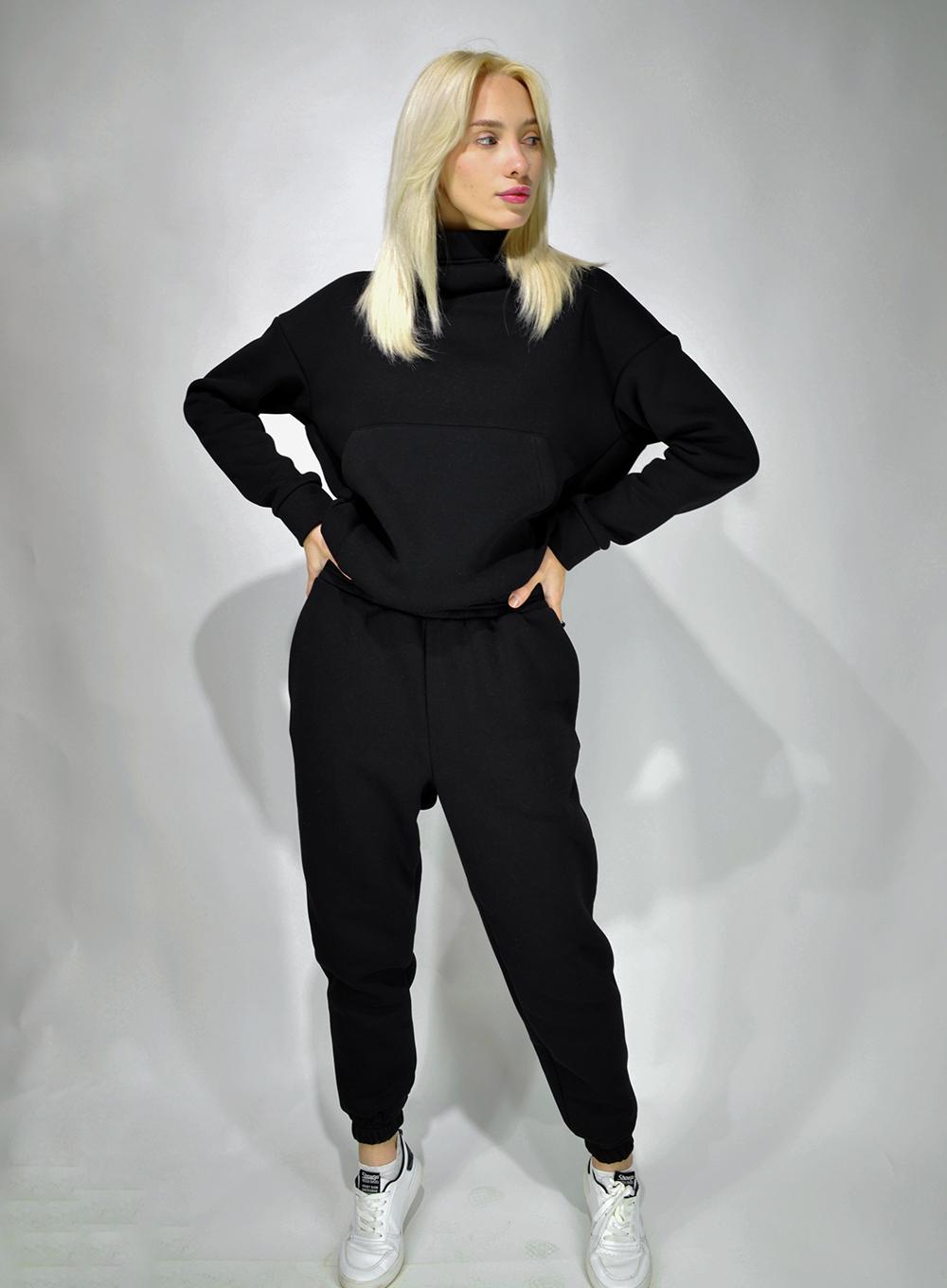 Теплий жіночий костюм WSW001 Black