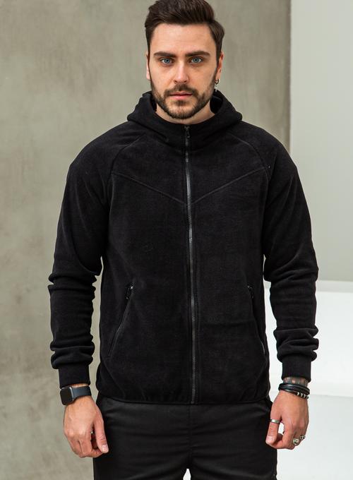 Тепле худі Gazza Fleece Black Фото 2