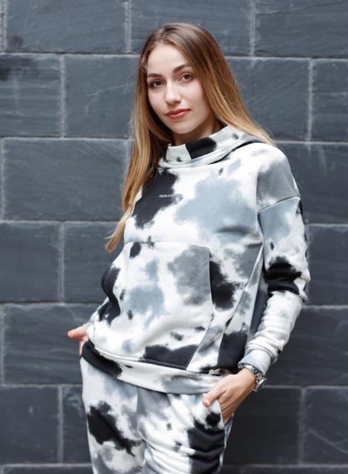 Балахон Phoenix French Tie Die Grey