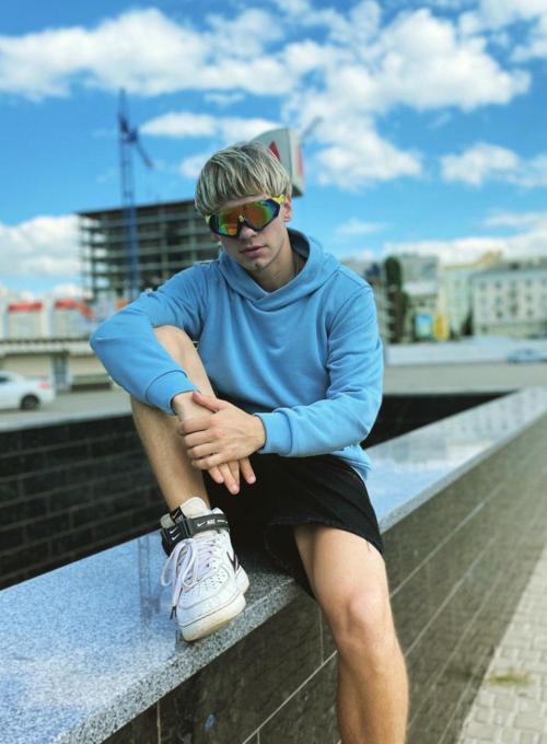 Hoodie Head French Blue