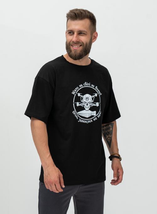  T-shirt Oversize Ніхто не втече! Black