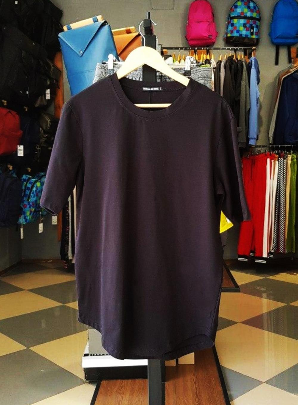  T-shirt Long Black