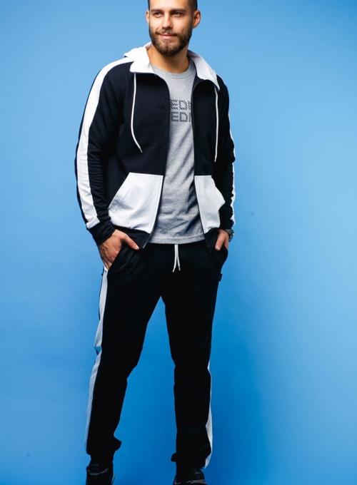 Hoodie Colombo Nav\Wht