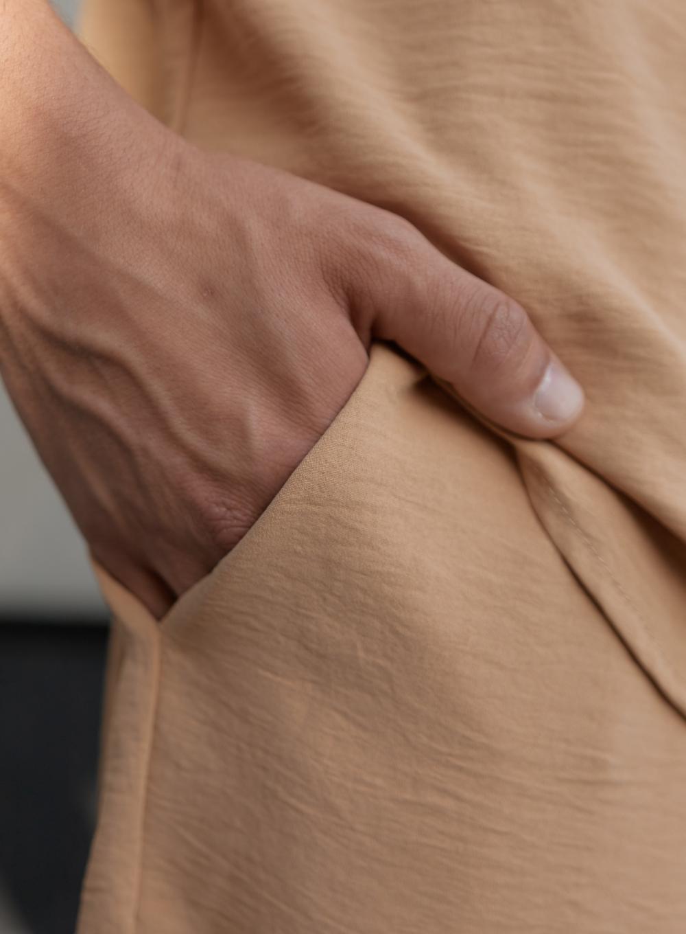 Summer suit American flax Sand