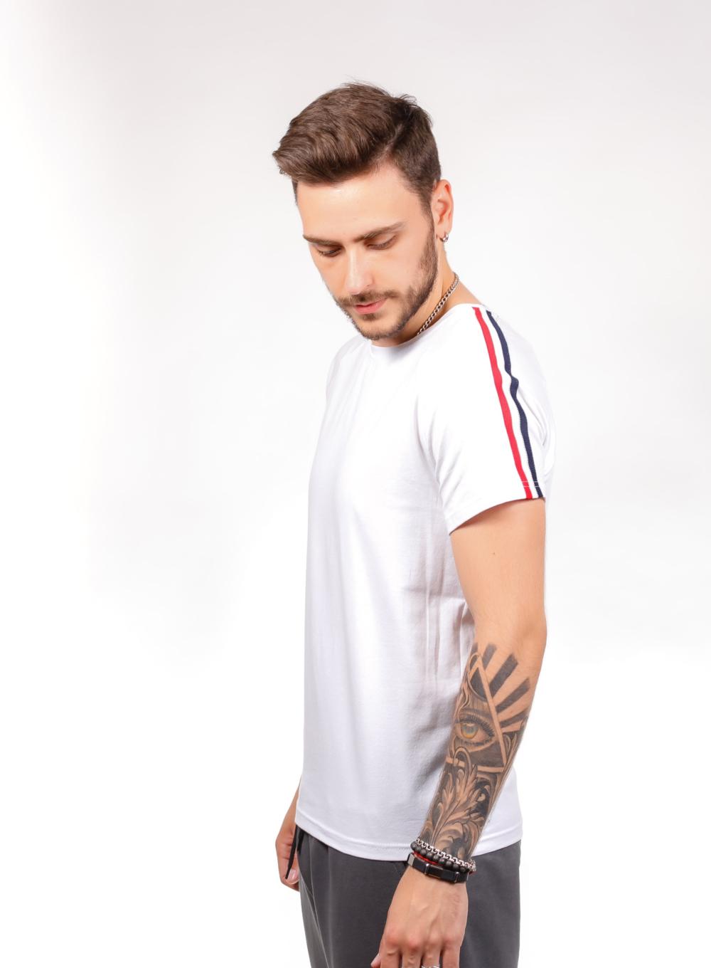 T-shirt Tars Shoulder Fra White