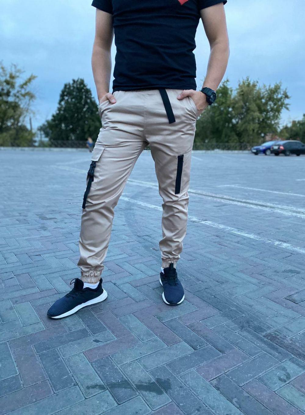 Карго-штани Snap Beige