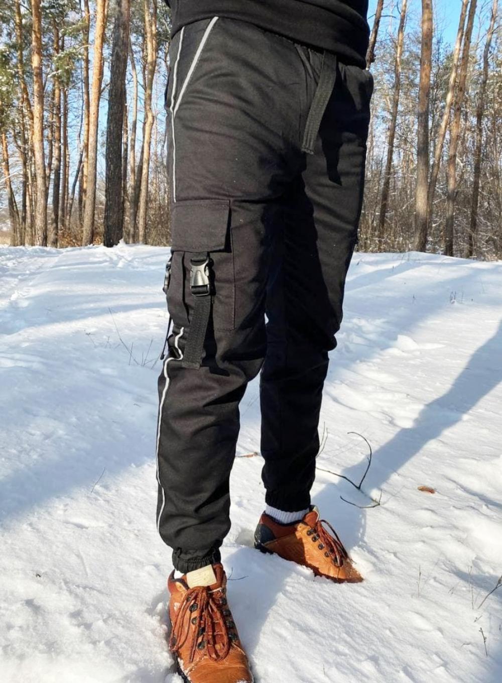 Cargo Pants Snap Ref Black