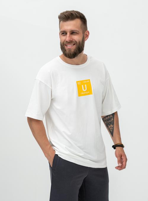 Футболка Oversize Ukranium White