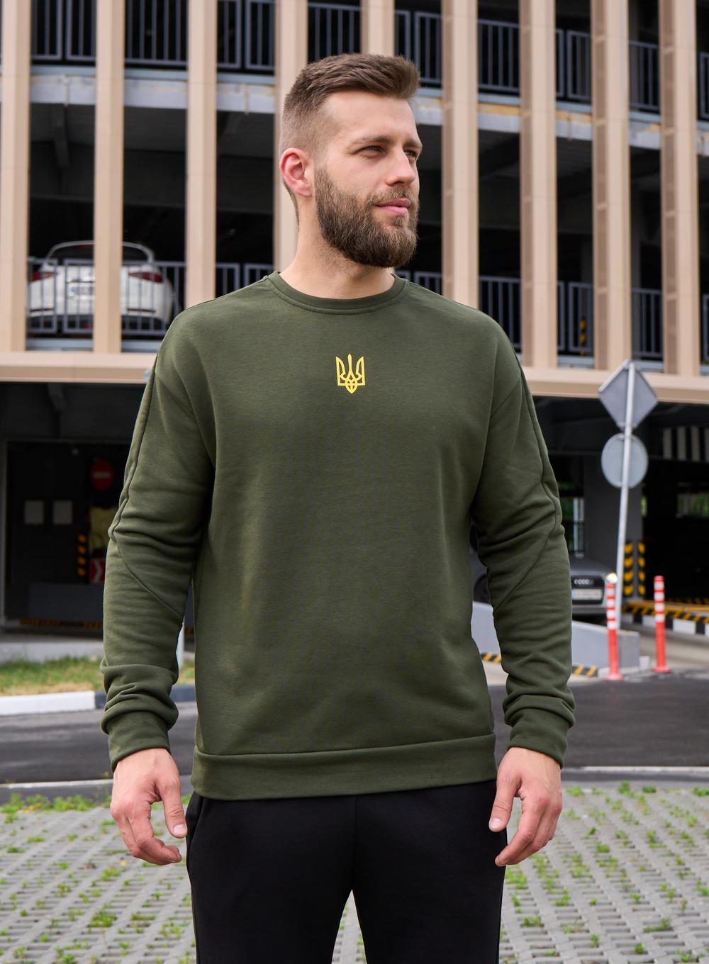 Sweatshirt  Wou French Тризуб Khaki