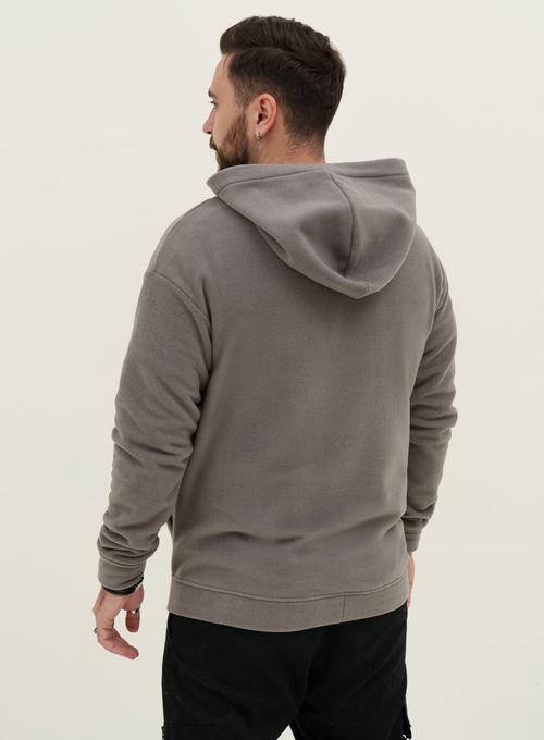 Warm Hoodie Oversize Polar Grey