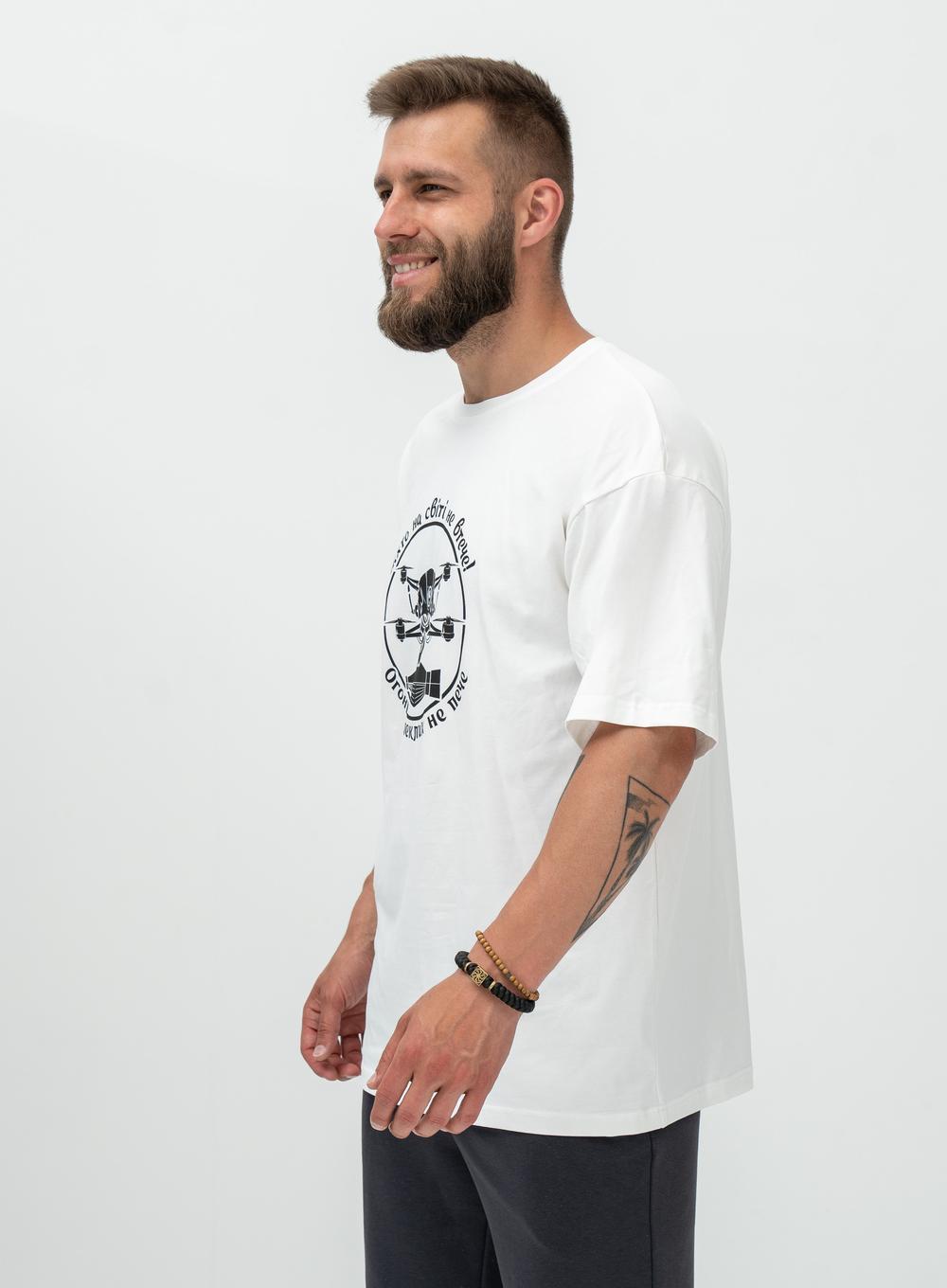  T-shirt Oversize Ніхто не втече! White