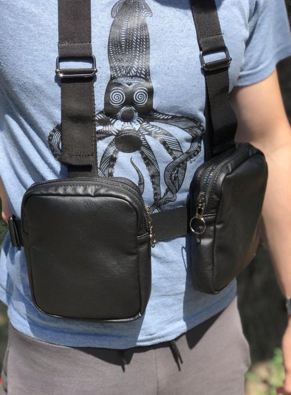 Сумка на плече Twins Leatherette Black